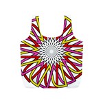 Sun Abstract Mandala Full Print Recycle Bag (S) Back