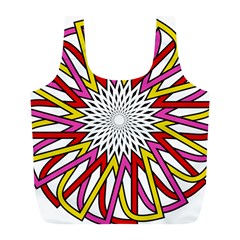 Sun Abstract Mandala Full Print Recycle Bag (l)