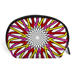 Sun Abstract Mandala Accessory Pouch (large)