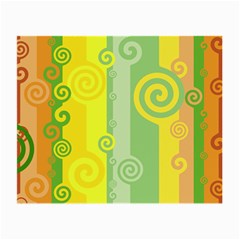 Ring Kringel Background Abstract Yellow Small Glasses Cloth (2-side)