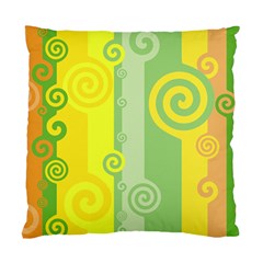 Ring Kringel Background Abstract Yellow Standard Cushion Case (one Side)