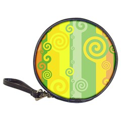 Ring Kringel Background Abstract Yellow Classic 20-cd Wallets