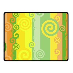 Ring Kringel Background Abstract Yellow Fleece Blanket (small)