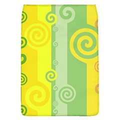 Ring Kringel Background Abstract Yellow Removable Flap Cover (l) by HermanTelo