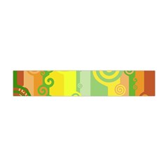 Ring Kringel Background Abstract Yellow Flano Scarf (mini) by HermanTelo