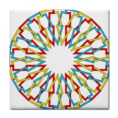 Wheel Complex Symbol Mandala Tile Coasters by HermanTelo