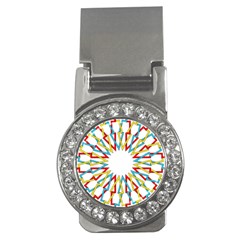 Wheel Complex Symbol Mandala Money Clips (cz)  by HermanTelo