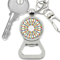 Wheel Complex Symbol Mandala Bottle Opener Key Chains by HermanTelo