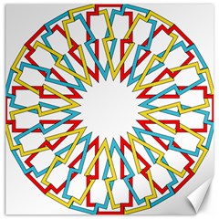 Wheel Complex Symbol Mandala Canvas 16  X 16 