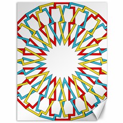 Wheel Complex Symbol Mandala Canvas 36  X 48 