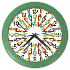 Wheel Complex Symbol Mandala Color Wall Clock