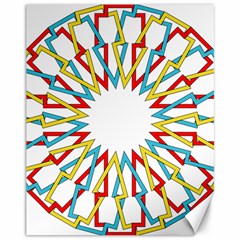 Wheel Complex Symbol Mandala Canvas 11  X 14  by HermanTelo