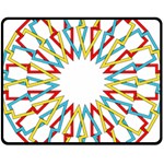 Wheel Complex Symbol Mandala Fleece Blanket (Medium)  60 x50  Blanket Front