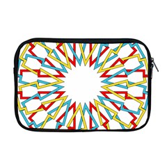 Wheel Complex Symbol Mandala Apple Macbook Pro 17  Zipper Case by HermanTelo