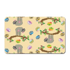 Sloth Neutral Color Cute Cartoon Magnet (rectangular) by HermanTelo