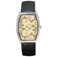 Sloth Neutral Color Cute Cartoon Barrel Style Metal Watch