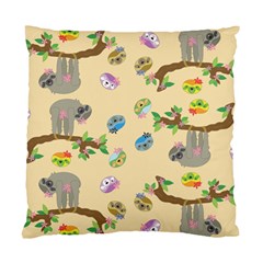 Sloth Neutral Color Cute Cartoon Standard Cushion Case (one Side)