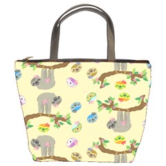 Sloth Neutral Color Cute Cartoon Bucket Bag