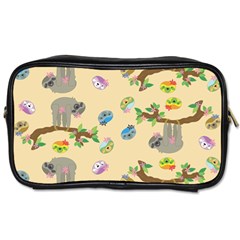 Sloth Neutral Color Cute Cartoon Toiletries Bag (one Side)