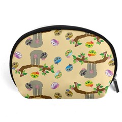 Sloth Neutral Color Cute Cartoon Accessory Pouch (large)