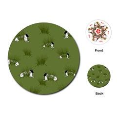 Sheep Lambs Playing Cards (round)