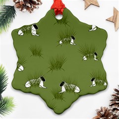 Sheep Lambs Snowflake Ornament (two Sides)