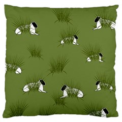 Sheep Lambs Large Cushion Case (two Sides)