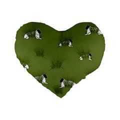 Sheep Lambs Standard 16  Premium Heart Shape Cushions