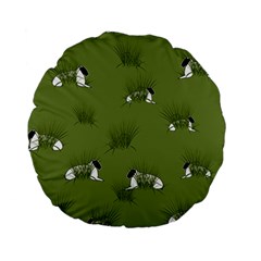 Sheep Lambs Standard 15  Premium Flano Round Cushions