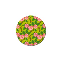 Roses Flowers Pattern Bud Pink Golf Ball Marker (4 Pack) by HermanTelo