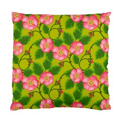 Roses Flowers Pattern Bud Pink Standard Cushion Case (one Side) by HermanTelo