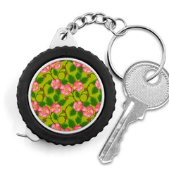 Roses Flowers Pattern Bud Pink Measuring Tape