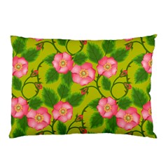 Roses Flowers Pattern Bud Pink Pillow Case (two Sides)