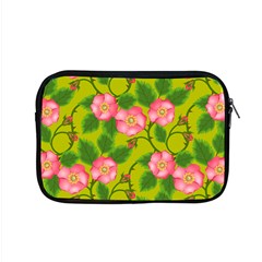 Roses Flowers Pattern Bud Pink Apple Macbook Pro 15  Zipper Case