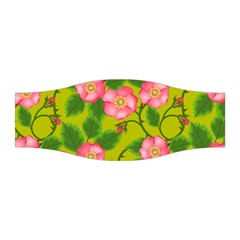 Roses Flowers Pattern Bud Pink Stretchable Headband by HermanTelo