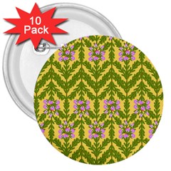 Texture Nature Erica 3  Buttons (10 Pack)  by HermanTelo