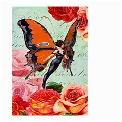 Vintage Design - Butterfly Flapper Small Garden Flag (two Sides) by WensdaiAmbrose