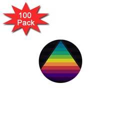 Background Rainbow Stripes Bright 1  Mini Buttons (100 Pack) 