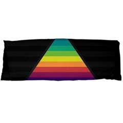 Background Rainbow Stripes Bright Body Pillow Case Dakimakura (two Sides) by Pakrebo