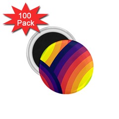 Background Rainbow Colors Colorful 1 75  Magnets (100 Pack)  by Pakrebo