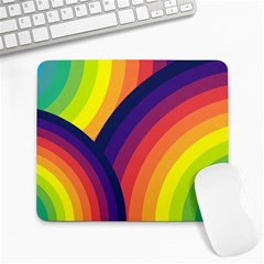 Background Rainbow Colors Colorful Large Mousepads by Pakrebo