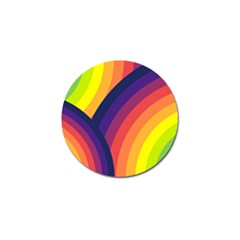 Background Rainbow Colors Colorful Golf Ball Marker by Pakrebo