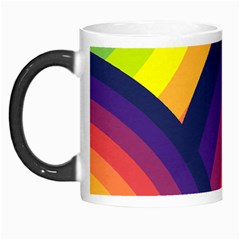 Background Rainbow Colors Colorful Morph Mugs by Pakrebo