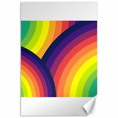 Background Rainbow Colors Colorful Canvas 24  X 36  by Pakrebo