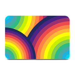 Background Rainbow Colors Colorful Plate Mats by Pakrebo