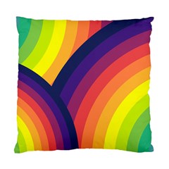 Background Rainbow Colors Colorful Standard Cushion Case (one Side) by Pakrebo