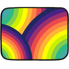 Background Rainbow Colors Colorful Double Sided Fleece Blanket (mini)  by Pakrebo