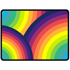 Background Rainbow Colors Colorful Fleece Blanket (large)  by Pakrebo