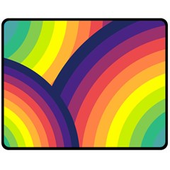 Background Rainbow Colors Colorful Fleece Blanket (medium)  by Pakrebo