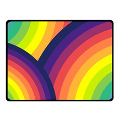 Background Rainbow Colors Colorful Fleece Blanket (small) by Pakrebo